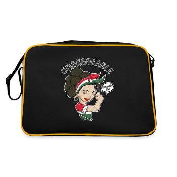 Fille hongroise incassable I Héritage hongrois - Sac Retro - noir/or - Dos