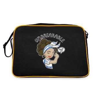 Fille israélienne incassable I Héritage israélien I - Sac Retro - noir/or - Dos