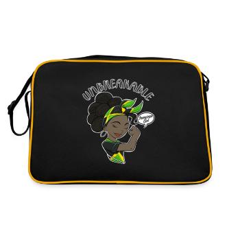 Fille jamaïcaine incassable I Héritage jamaïcain I - Sac Retro - noir/or - Dos