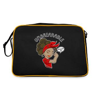 Fille marocaine incassable I Héritage marocain I - Sac Retro - noir/or - Dos