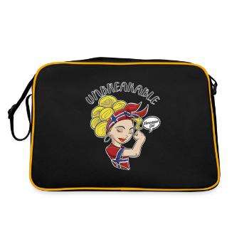 Norwegian Girl Unbreakable I Norwegian Heritage - Retro Bag - black/gold - Back