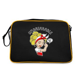 Polish Girl Unbreakable I Polish Heritage I - Retro Tasche - Schwarz/Gold - Hinten