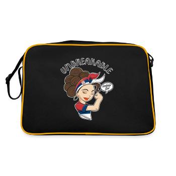 Fille serbe incassable I Héritage serbe I - Sac Retro - noir/or - Dos