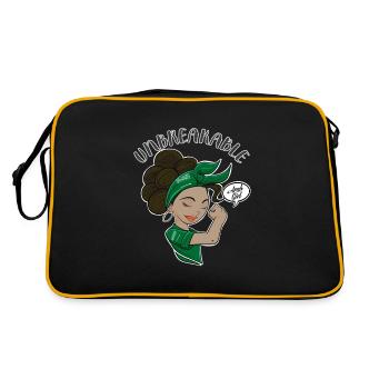 Fille arabe incassable I Héritage arabe I Saoudien - Sac Retro - noir/or - Dos