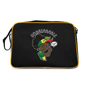 Fille sénégalaise Unbreakable Héritage sénégalais - Sac Retro - noir/or - Dos