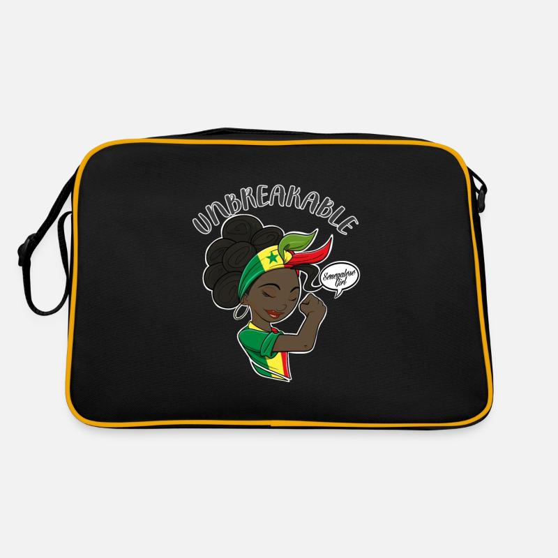 Fille sénégalaise Unbreakable Héritage sénégalais Sac Retro