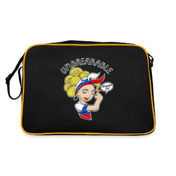 Fille slovène Incassable Héritage slovène - Sac Retro - noir/or - Dos