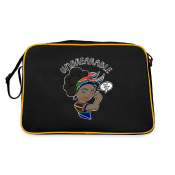 Fille sud-africaine Incassable I Heritage South - Sac Retro - noir/or - Dos