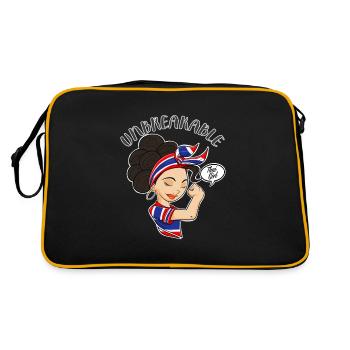 Thai Girl Unbreakable I Thai Heritage I Thailand - Retro Bag - black/gold - Back