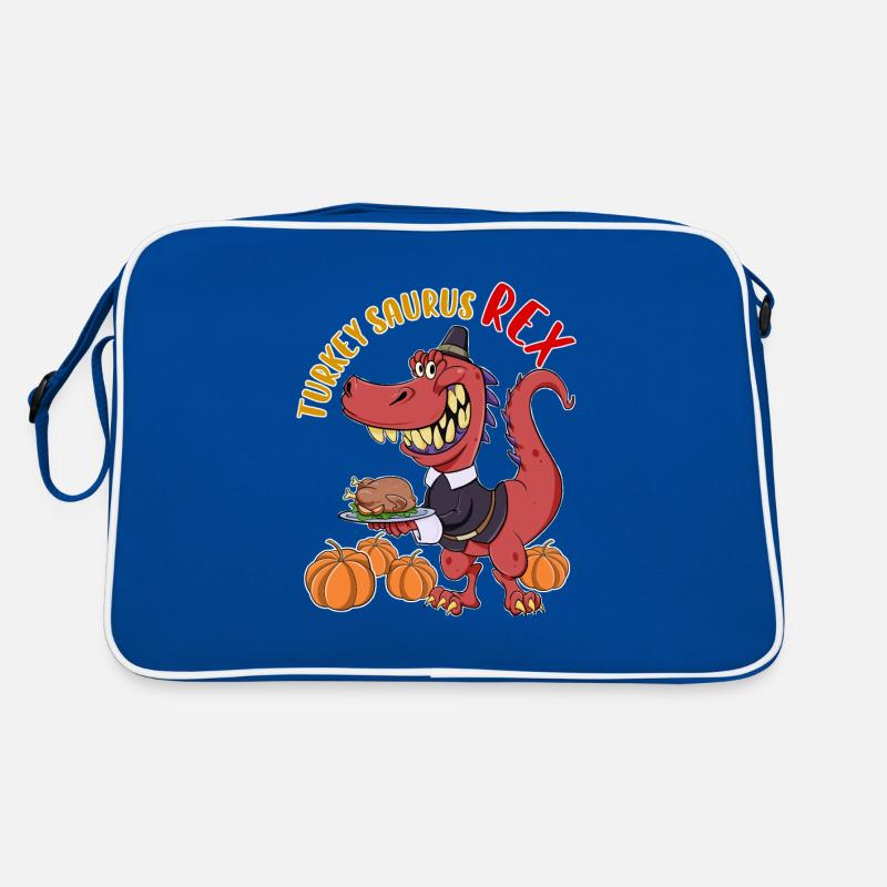 Turquie Saurus Rex I TRex Pilgrim Hat I Dinosaure Sac Retro