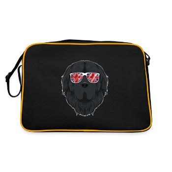 Newfoundland UK Sunglasses I English Flag I Union - Retro Tasche - Schwarz/Gold - Hinten