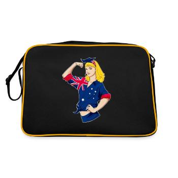 Fille australienne incassable I Heritage Australia - Sac Retro - noir/or - Dos