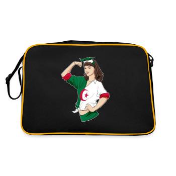 Fille algérienne incassable I Patrimoine algérien I - Sac Retro - noir/or - Dos