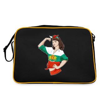 Fille bulgare Incassable Héritage bulgare - Sac Retro - noir/or - Dos