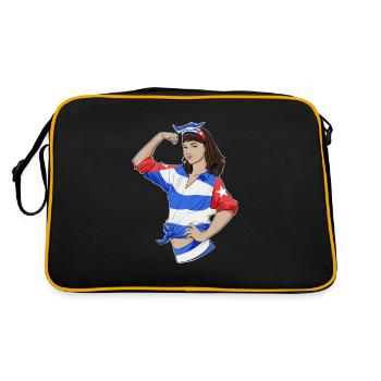 Fille cubaine incassable I Héritage cubain I Cuba - Sac Retro - noir/or - Dos