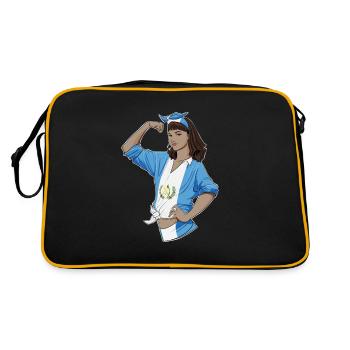 Fille guatémaltèque Incassable I Patrimoine Guatemala - Sac Retro - noir/or - Dos