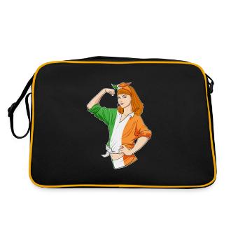 Irish Girl Unbreakable I Irish Heritage I Irlande - Sac Retro - noir/or - Dos