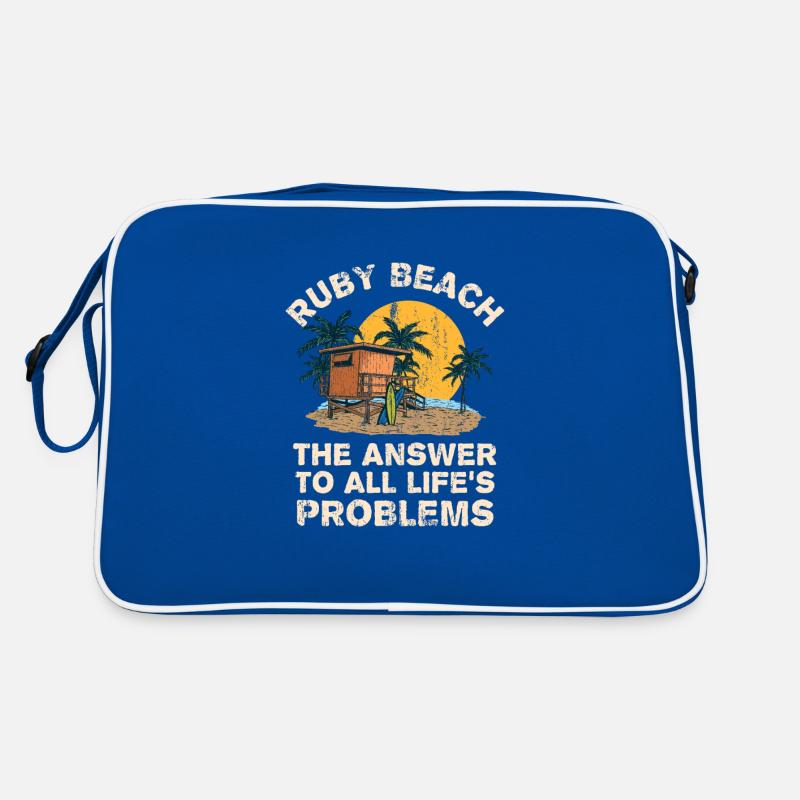 Ruby Beach Answer To All Life's Problems Vacation Retro Tasche