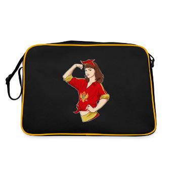 Montenegrin Girl Unbreakable I Heritage - Retro Bag - black/gold - Back