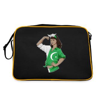 Pakistani Girl Unbreakable Pakistani Heritage - Retro Bag - black/gold - Back