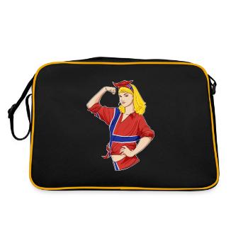 Norwegian Girl Unbreakable I Norwegian Heritage - Retro Bag - black/gold - Back