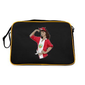 Fille péruvienne incassable I Patrimoine péruvien I - Sac Retro - noir/or - Dos