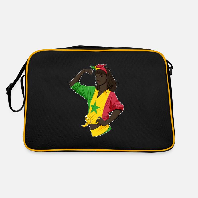 Fille sénégalaise Unbreakable Héritage sénégalais Sac Retro