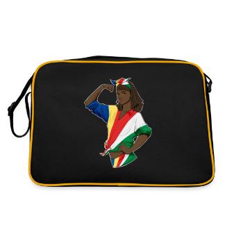 Seychelles Girl Unbreakable I Heritage Seychelles - Retro Bag - black/gold - Back