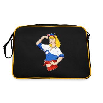 Fille slovène Incassable Héritage slovène - Sac Retro - noir/or - Dos