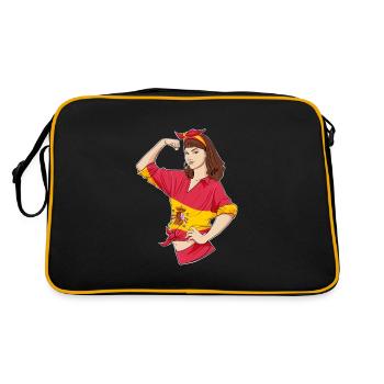 Fille espagnole incassable I Héritage espagnol I - Sac Retro - noir/or - Dos