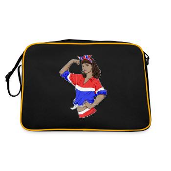 Thai Girl Unbreakable I Thai Heritage I Thailand - Retro Bag - black/gold - Back