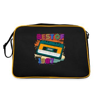 best of 1987 cassette 80s 37th birthday - Retro Bag - black/gold - Back