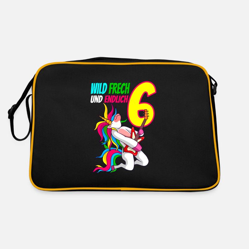 Wild Frech Endlich 6 - 6. Geburtstag Geschenk Retro Tasche