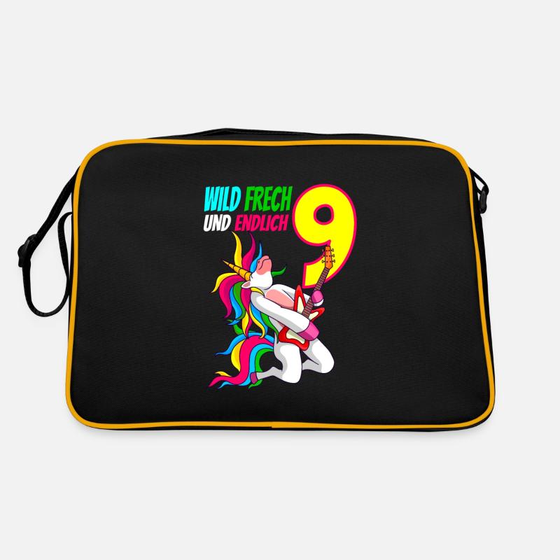 Wild Frech Endlich 9 - 9. Geburtstag Geschenk Retro Tasche