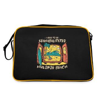 J’ai besoin d’être séahabilité Hulopoe Beach Été - Sac Retro - noir/or - Dos