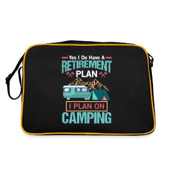 Plan de retraite - Cadeau camping-car - Sac Retro - noir/or - Dos