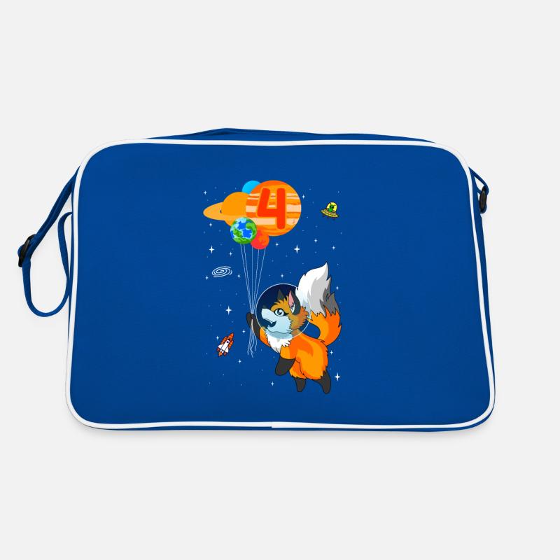 Astronaut 4th Birthday Fox Astronaut Costume Retro Bag