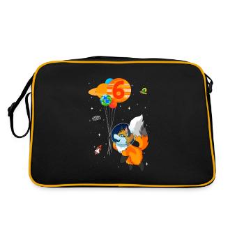 Astronaute 6e anniversaire Fox Costume d’astronaute - Sac Retro - noir/or - Dos