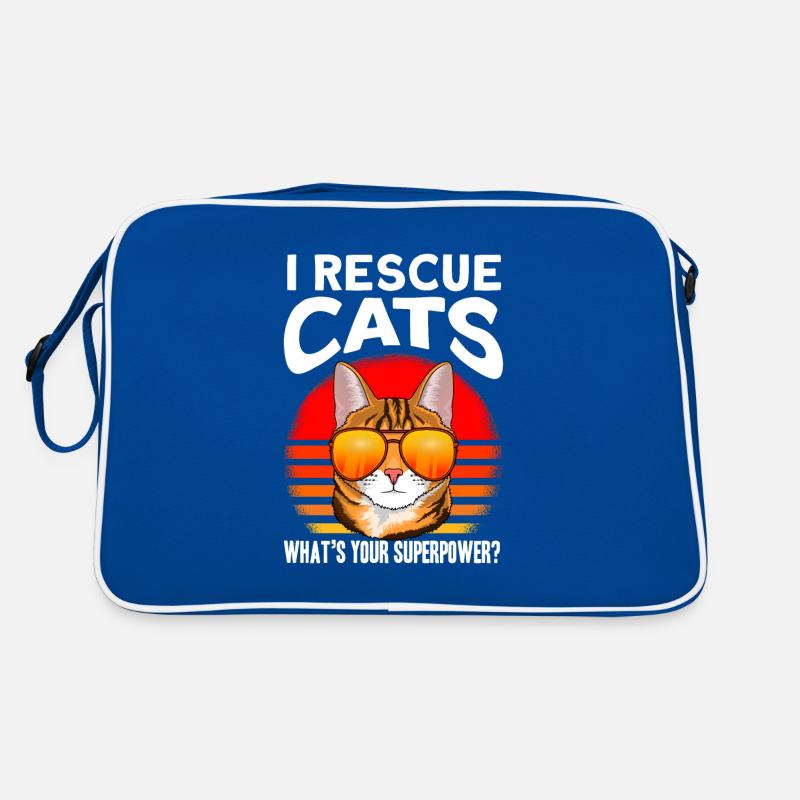 cat save shelter cats gift Retro Bag