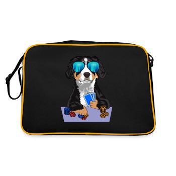 Le Bouvier bernois joue au poker - Sac Retro - noir/or - Dos