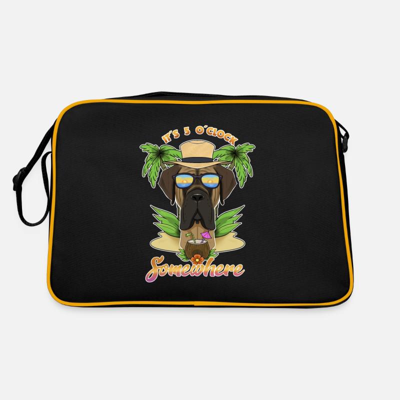 Il est 5 oclock quelque part en buvant dogue Sac Retro