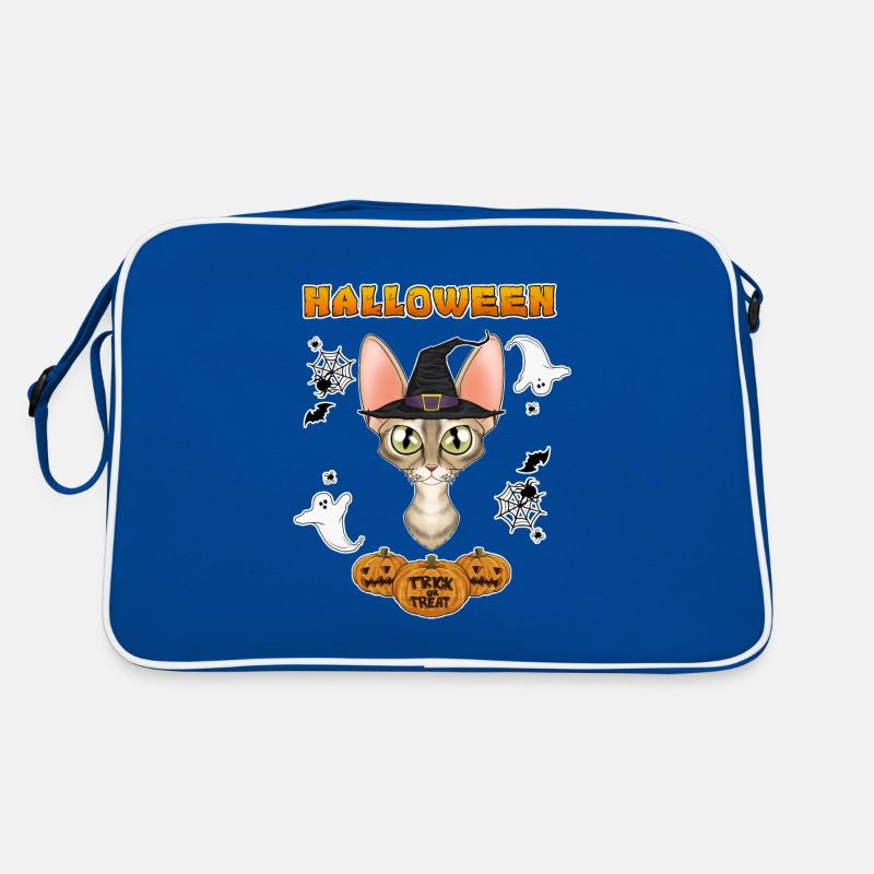 Devon Rex Cat Lover I Joyeux Halloween Sac Retro