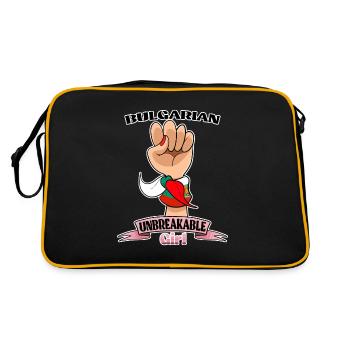 Fille bulgare Incassable Héritage bulgare - Sac Retro - noir/or - Dos