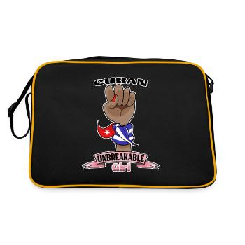 Fille cubaine incassable I Héritage cubain I Cuba - Sac Retro - noir/or - Dos
