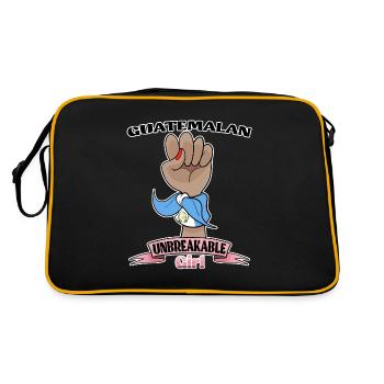 Fille guatémaltèque Incassable I Patrimoine Guatemala - Sac Retro - noir/or - Dos