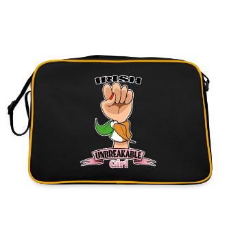 Irish Girl Unbreakable I Irish Heritage I Irlande - Sac Retro - noir/or - Dos
