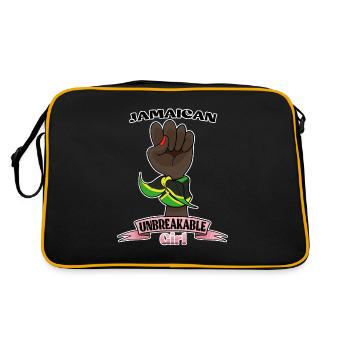 Fille jamaïcaine incassable I Héritage jamaïcain I - Sac Retro - noir/or - Dos