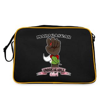 Madagascar Girl Unbreakable I Madagascar Heritage - Retro Tasche - Schwarz/Gold - Hinten