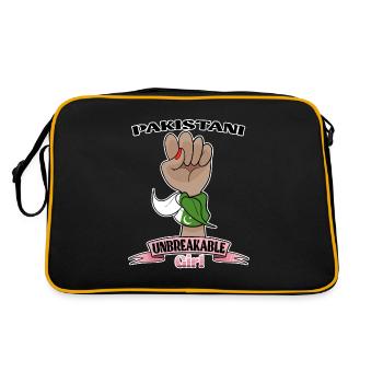 Pakistani Girl Unbreakable Pakistani Heritage - Retro Bag - black/gold - Back