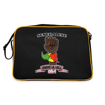 Fille sénégalaise Unbreakable Héritage sénégalais - Sac Retro - noir/or - Dos